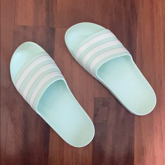 adidas Shoes - Adidas sandals size 10 sea foam green